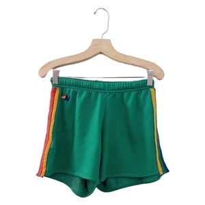 Aviator Nation Custom Stripe Shorts Kelly Green Sweats